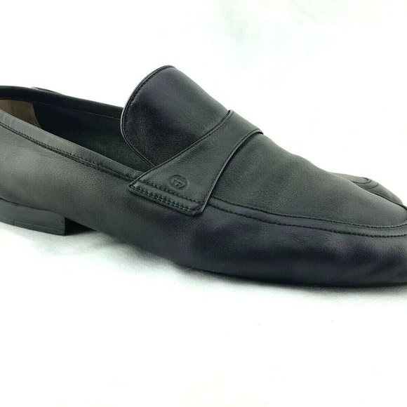GUCCI Nappa Leather Loafers Men\'s 9 Black 39 SOFT main image 8